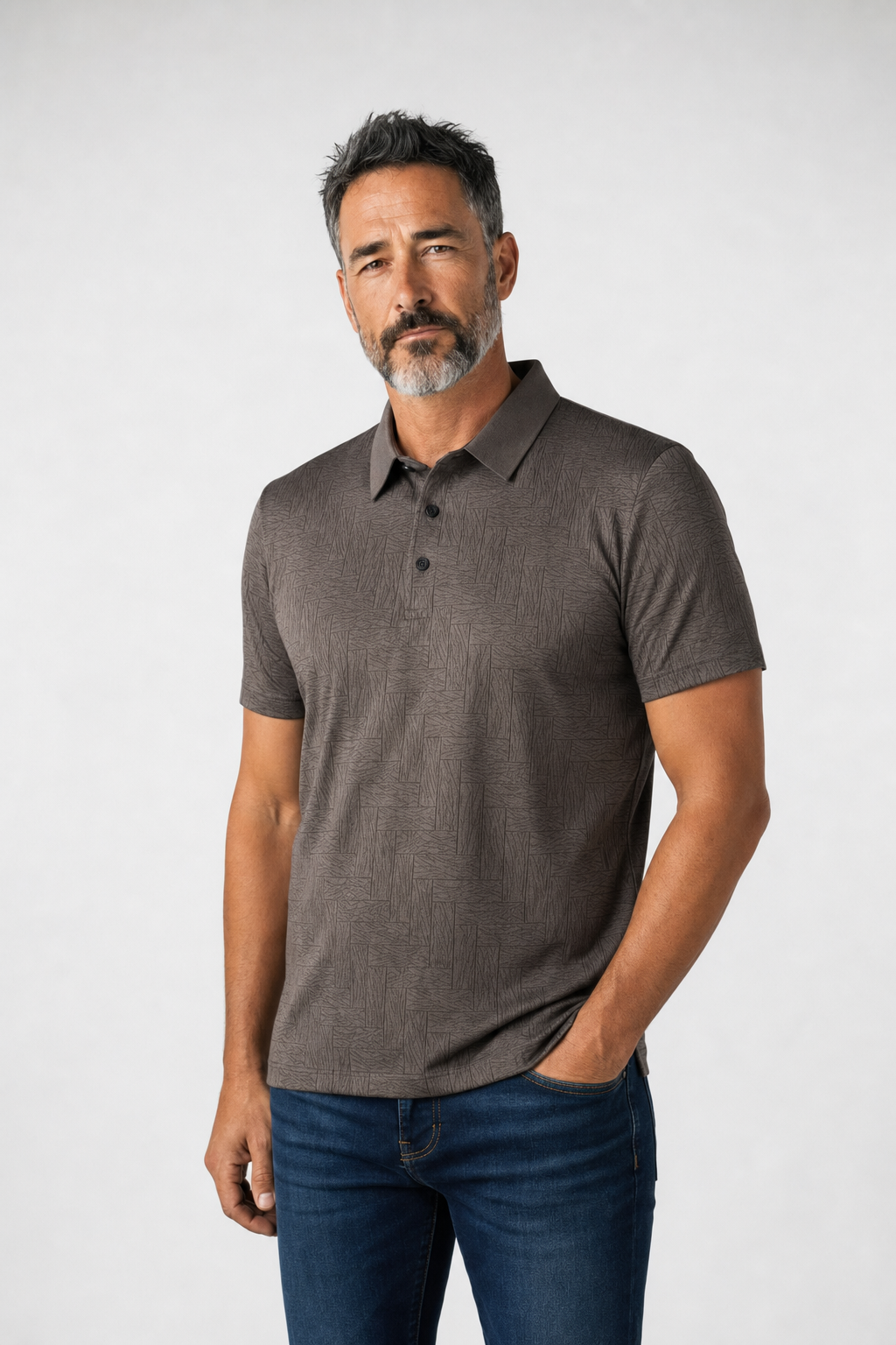 The Riviera | Ice Silk Jacquard Polo