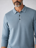 The Côte | Merino-Touch Polo Sweater