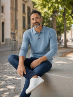 The Côte | Merino-Touch Polo Sweater