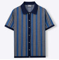 St Kilda | Striped Jacquard Knit Shirt