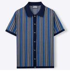 St Kilda | Striped Jacquard Knit Shirt