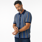St Kilda | Striped Jacquard Knit Shirt